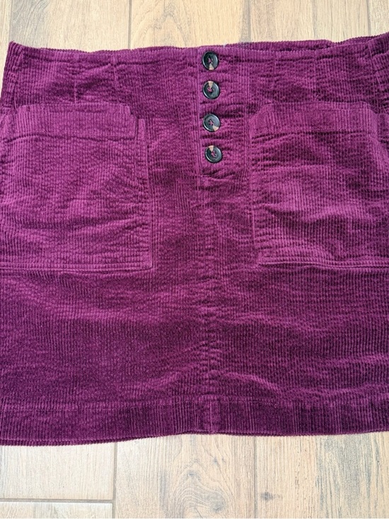 A Beautiful Soul Altar’d State Dresses & Skirts - Altar’d State A Beautiful Soul Burgundy Corduroy Button Front Mini Skirt